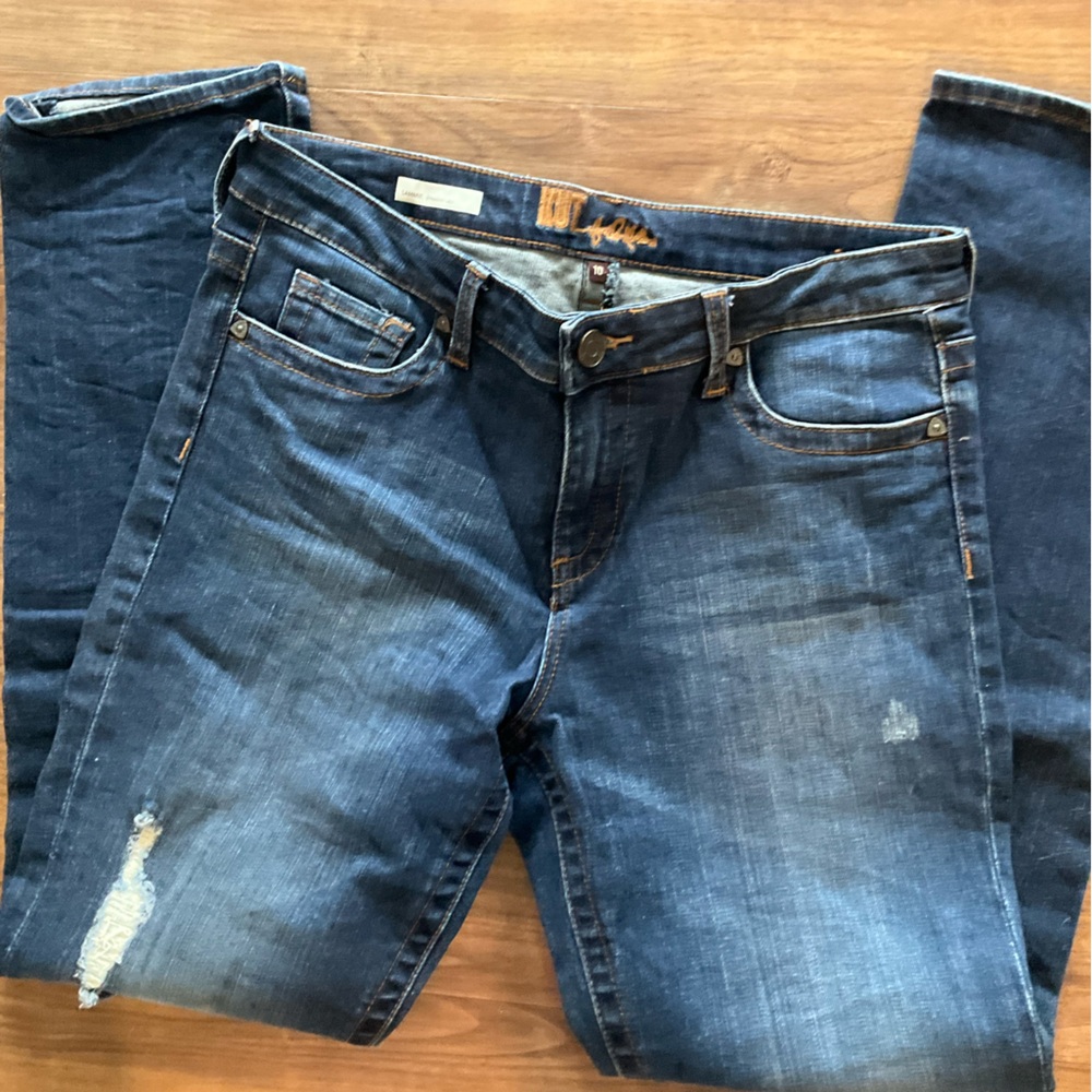 Dark Blue Denim Jeans - Classic Casual Fit